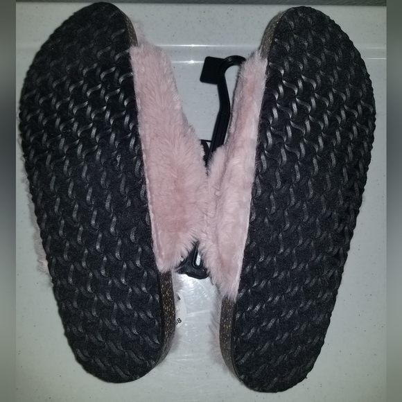 Women's Secret Treasure Faux Fur Blush Pink Footbed Sandal Slide Slippers 11 - Picture 3 of 5